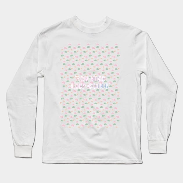 BTS You Nice Keep Going Mochi Long Sleeve T-Shirt by ptc96